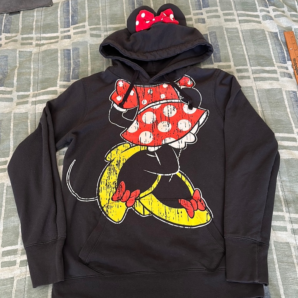 Disney Parks Minnie Mouse Hoodie Sweatshirt sz XL